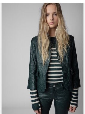 2023 Zadig & Voltaire Veste Verys Leather Jacket